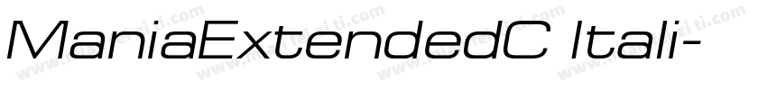 ManiaExtendedC Itali字体转换